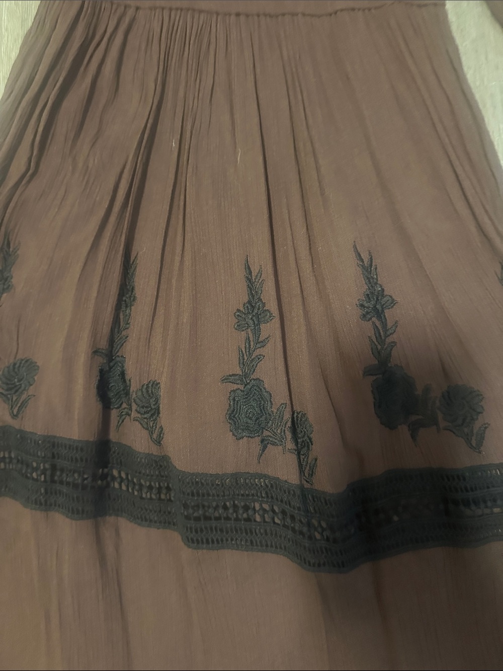 Karen Kane Brown Long Sleeve Maxi Dress XS - Picture 4 of 7